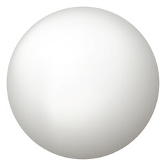 Glass white ball or precious pearl. Glossy realistic ball, 3D sphere. Abstract vector illustration highlighted on a white background. Big metal bubble with shadow
