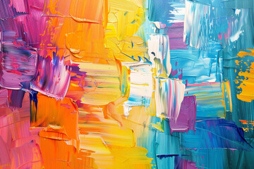 Background of abstract art, oil painting.