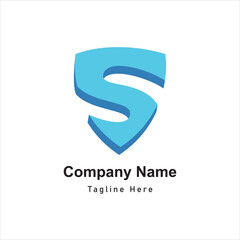 flat gradient s logo design icon