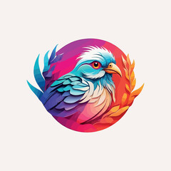 Obraz premium Bird logo design,Generative Ai
