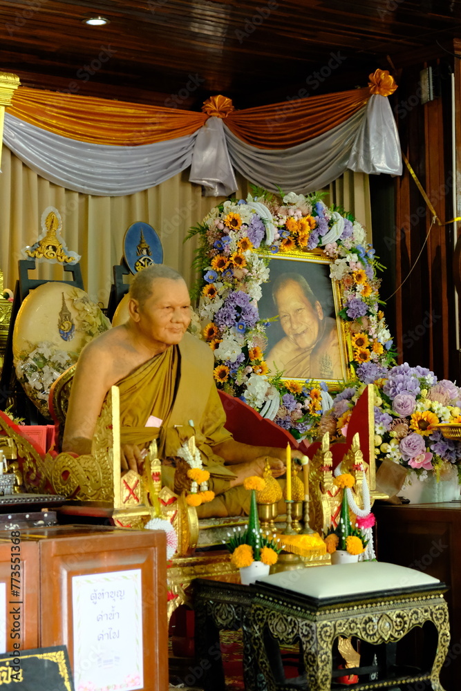 Poster Luang Pu Pern Wat Bangphra,Luang Pu Pern,Wat Bangphra,hai temple, temple , thai