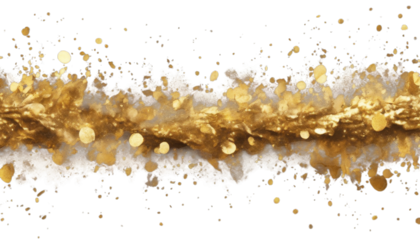 blot smear painting color background. confetti Grunge glitter Abstract shine glow bronze Gold Png transparent glistering stroke stain frame background paint texture metal s