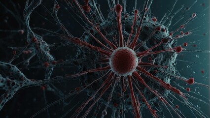 Neuron cell network in the brain