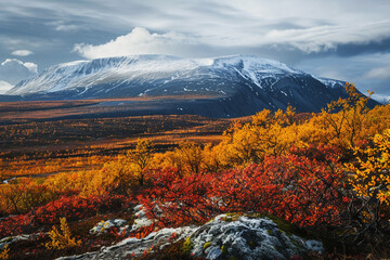 Lapland, has a mountainous landscape.