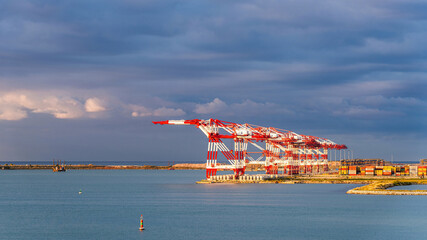 Container Port and Ships, Barcelona, Spain, Europe - 773558112
