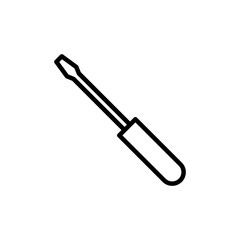 Screwdriver icon vector isolated on white background. Screwdriver vector icon