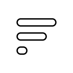 Menu Icon vector isolated on white background. web menu icon