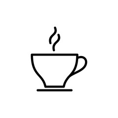coffee cup icon vector isolated on white background. Coffee cup icon. Coffee vector icon. Tea