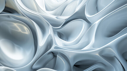 Organic shapes meet futuristic flair in a 3D wall abstraction,