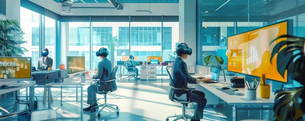 Augmented workers in an IoT-enabled office, seamless integration of digital and physical workspaces