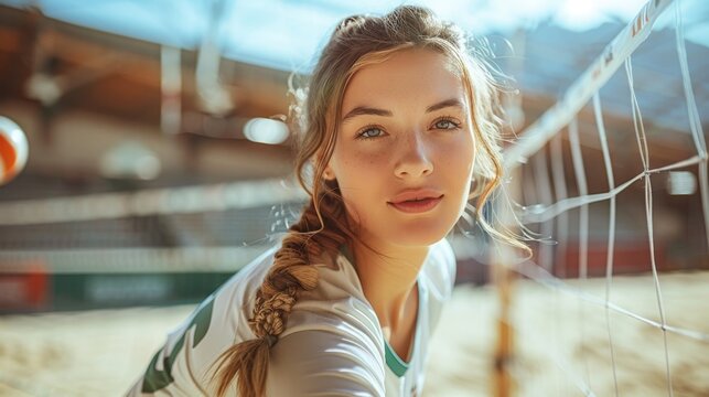 Teenagers exhibit dynamic prowess in volleyball, their movements fluid and synchronized. Amidst cheers and high-fives, they epitomize the vigor of youthful athleticism.
