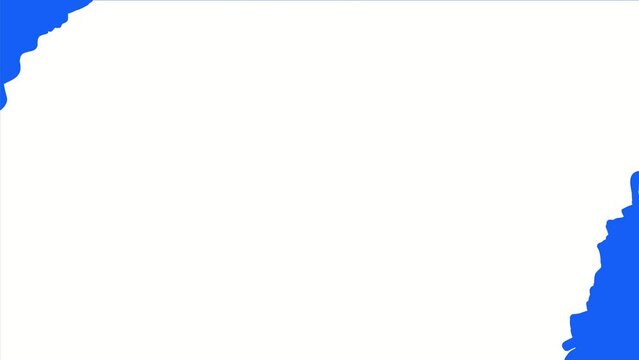 2D Animation motion graphics showing a cartoon style screen splitting cracking in middle on white screen green screen and blue background in 4k ultra-high-definition.