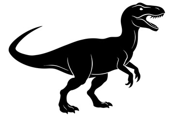 Obraz na płótnie Canvas dinosaur silhouette vector illustration