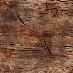 Vintage Brown Wood Surface: Aged Textured Wooden Background in Top View. Seamless texture