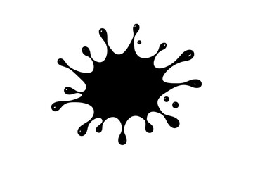 splash silhouette vector illustration