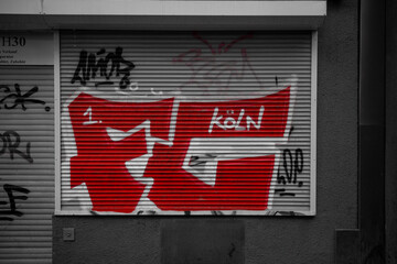 Rolltor Color Key 1. FC Köln Streetphotography Cologne