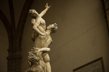 Naklejka premium Giovanni Da Bologna sculpture in florece italy