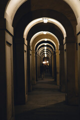 Fototapeta na wymiar Streets of Florence Italy at night