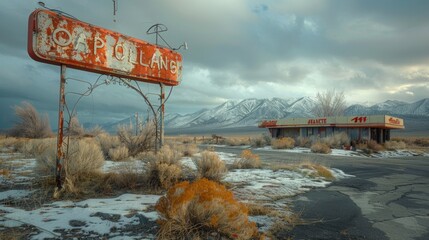 Amidst the abandoned gas stations and forgotten motels, they discovered a world frozen in time, where every crack and rusted sign told a story of dreams long faded.