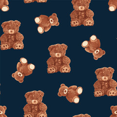 SEAMLESS TEDDY BEAR PATTERN 146