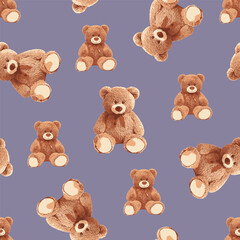 SEAMLESS TEDDY BEAR PATTERN 144