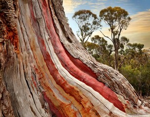 Close up an old tree bark.