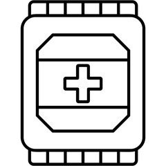 Fototapeta premium Instant Cold Pack Icon