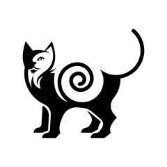 swirl cat logo