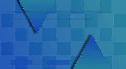 Blue to Green Gradient Geometric Shapes Background