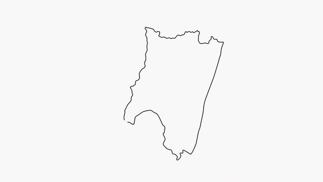 sketch map of Fianarantsoa in madagascar