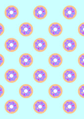 seamless pattern donut