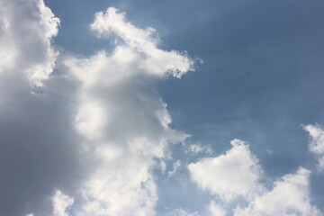 Blue sky background with clouds