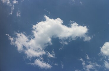 Blue sky background with clouds