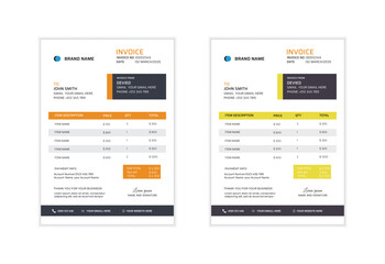 Invoice Template for any company and Editable