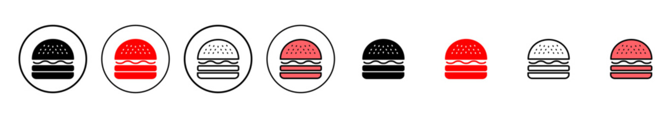 Burger icon vector illustration. burger sign and symbol. hamburger