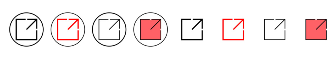 External link icon vector illustration. link sign and symbol. hyperlink symbol - obrazy, fototapety, plakaty