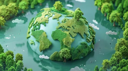 World Environment Day. Happy Earth Day. Green Environment,