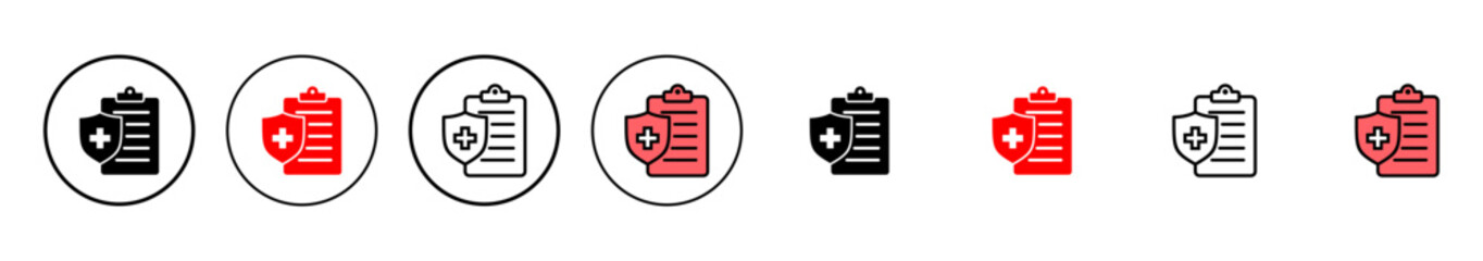 Medical insurance icon vector illustration. health insurance sign and symbol