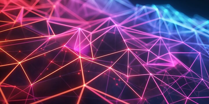 Abstract geometric wireframe background