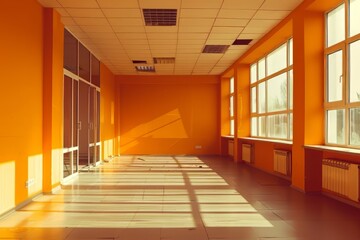Orange Office Interior