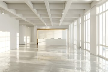 White Gold Office Interior