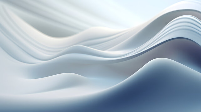 Digital white fantasy wave curve abstract graphic poster web page PPT background