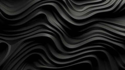 Digital black swirl corrugated curve abstract graphic poster web page PPT background