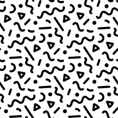 Seamless Confetti Vector Pattern, Abstract Party Pattern, Pattern Cutfile, Digital File