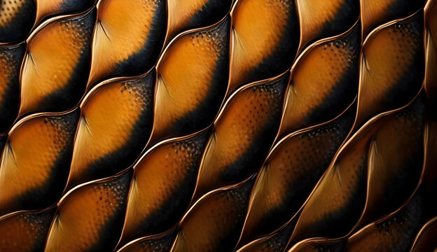 The skin of the queen snake is adorned with a captivating arrangement, featuring scales marked with dark brown or black bands that run horizontally along the entire body.