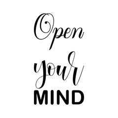 open your mind black letter quote