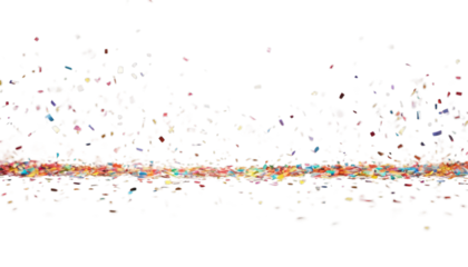 seamless colorful border white horizontal background confetti illustration design pattern colourful party texture happy decoration cute celebration