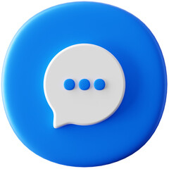 3D Icon Messages Illustration