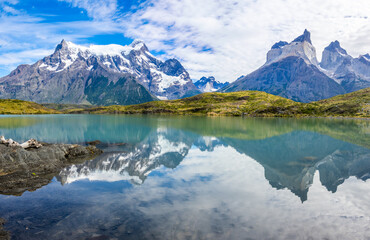 Fototapeta premium Nordenskjöld Lake in Torres del Paine National Park in Chile Patagonia