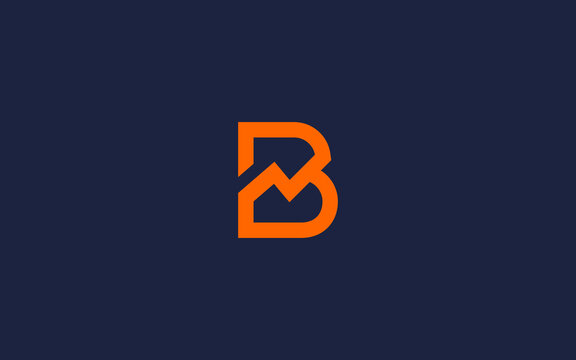 letter b with finance logo icon design vector design template inspiration